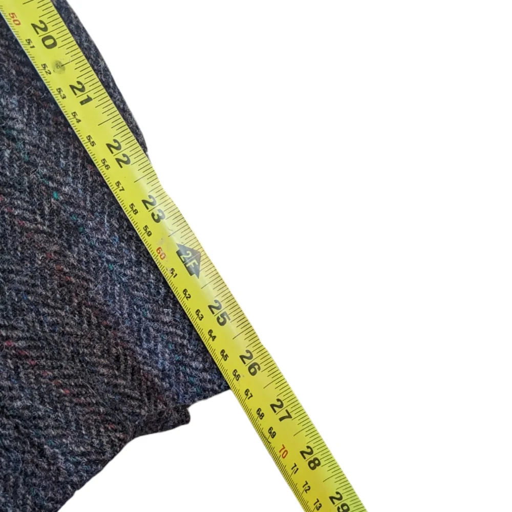 Men's Herringbone Wool Blazer - Gray - Picture 14 of 15